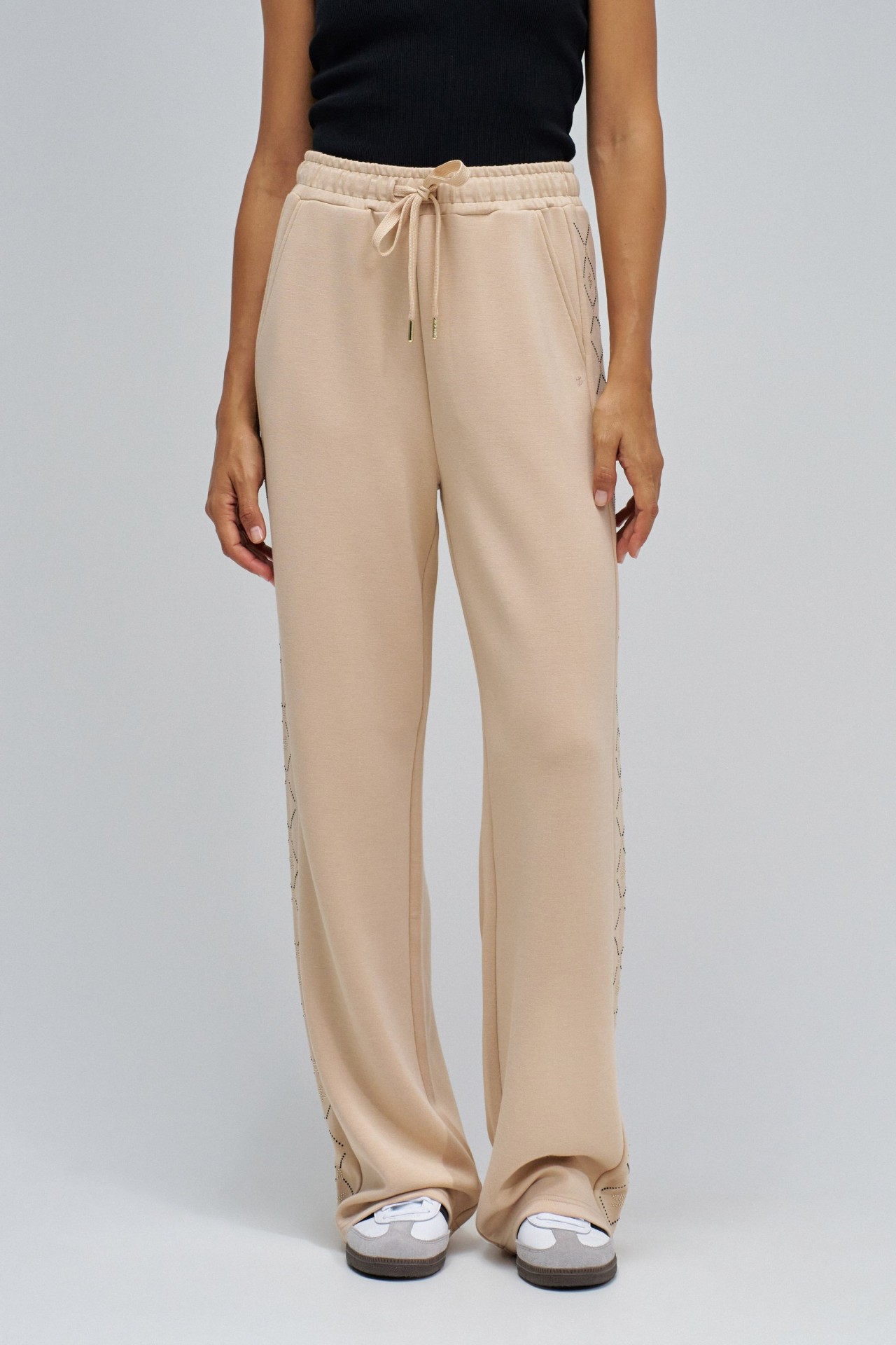 JOGGERS WITH STRAIGHT LEG TROUSERS