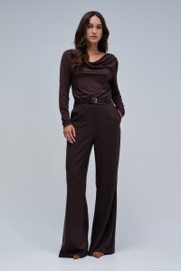 JUMPSUIT WITH MIXED MATERIALS