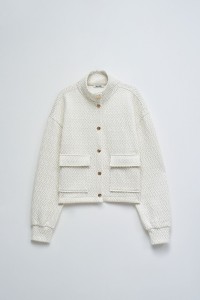 CASACO DE FELPA COM JACQUARD