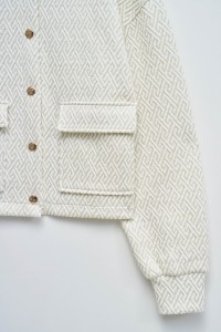 CASACO DE FELPA COM JACQUARD