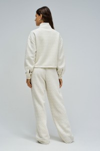 CASACO DE FELPA COM JACQUARD