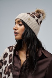 ANIMAL PRINT BEANIE