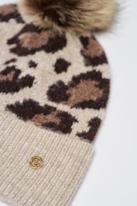 ANIMAL PRINT BEANIE