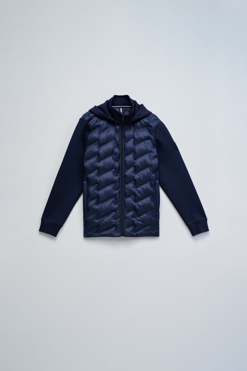 VESTE REMBOURRÉE AVEC MÉLANGE DE MATÉRIAUX