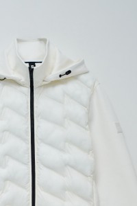 VESTE REMBOURRE AVEC MLANGE DE MATRIAUX