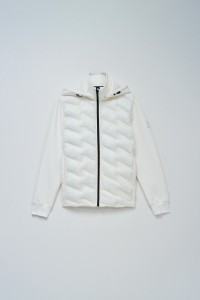 VESTE REMBOURRE AVEC MLANGE DE MATRIAUX