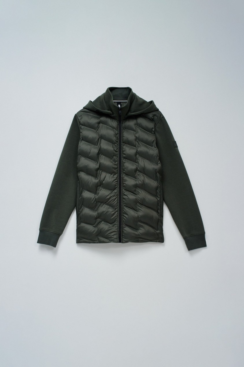 GEPOLSTERTE JACKE AUS VERSCHIEDENEN MATERIALIEN