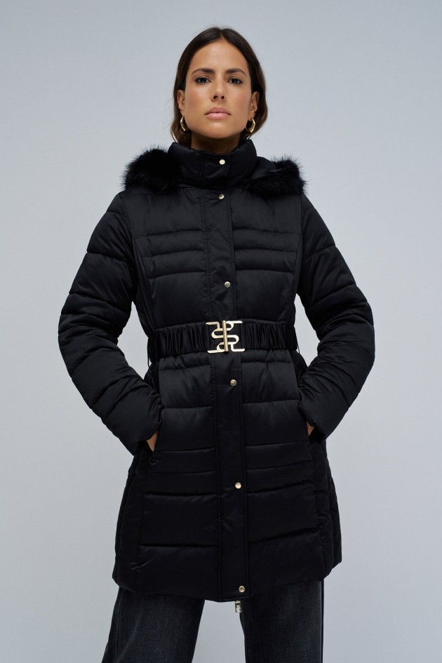 LONG PADDED JACKIE COAT
