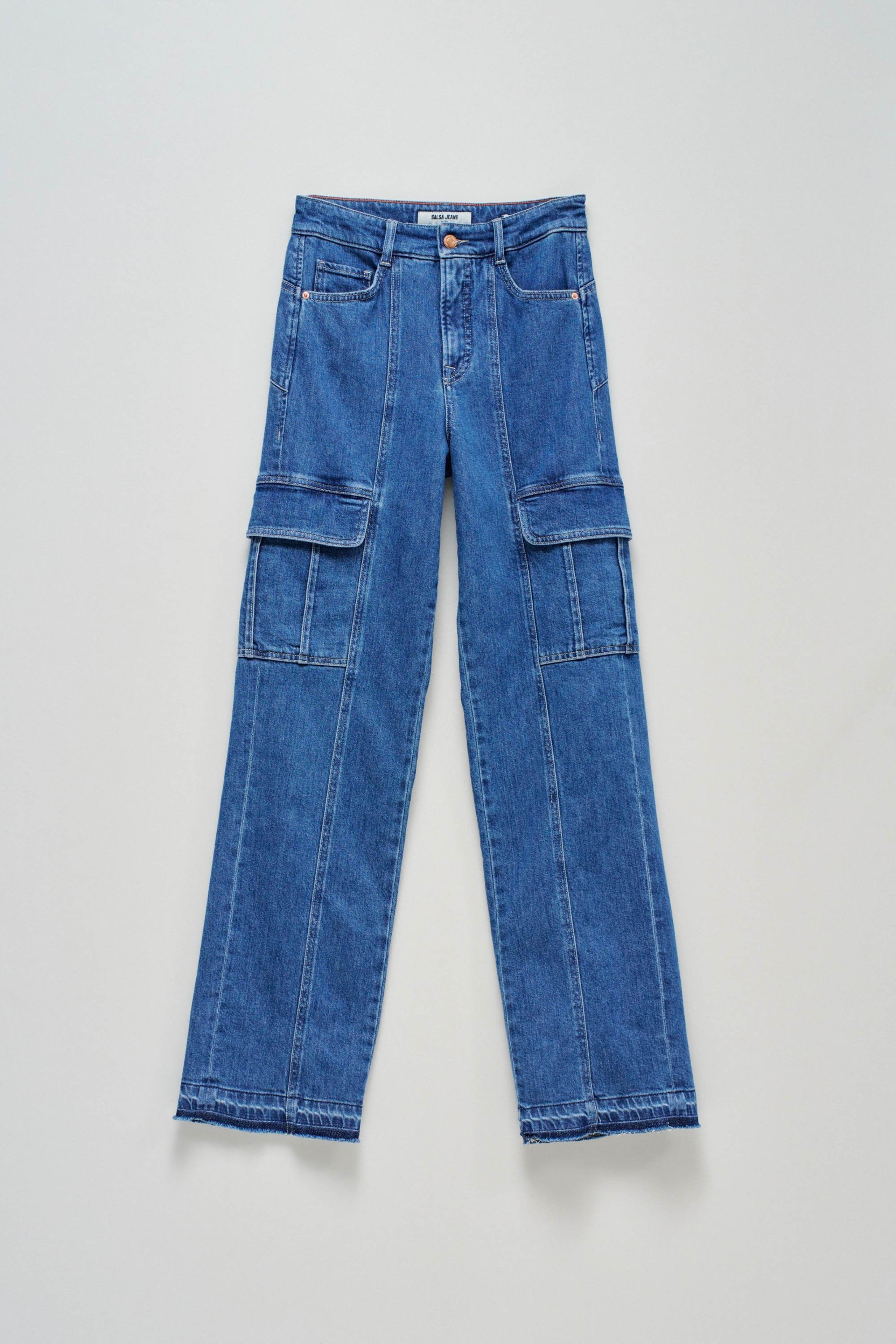 FAITH PUSH IN STRAIGHT CARGO STYLE JEANS