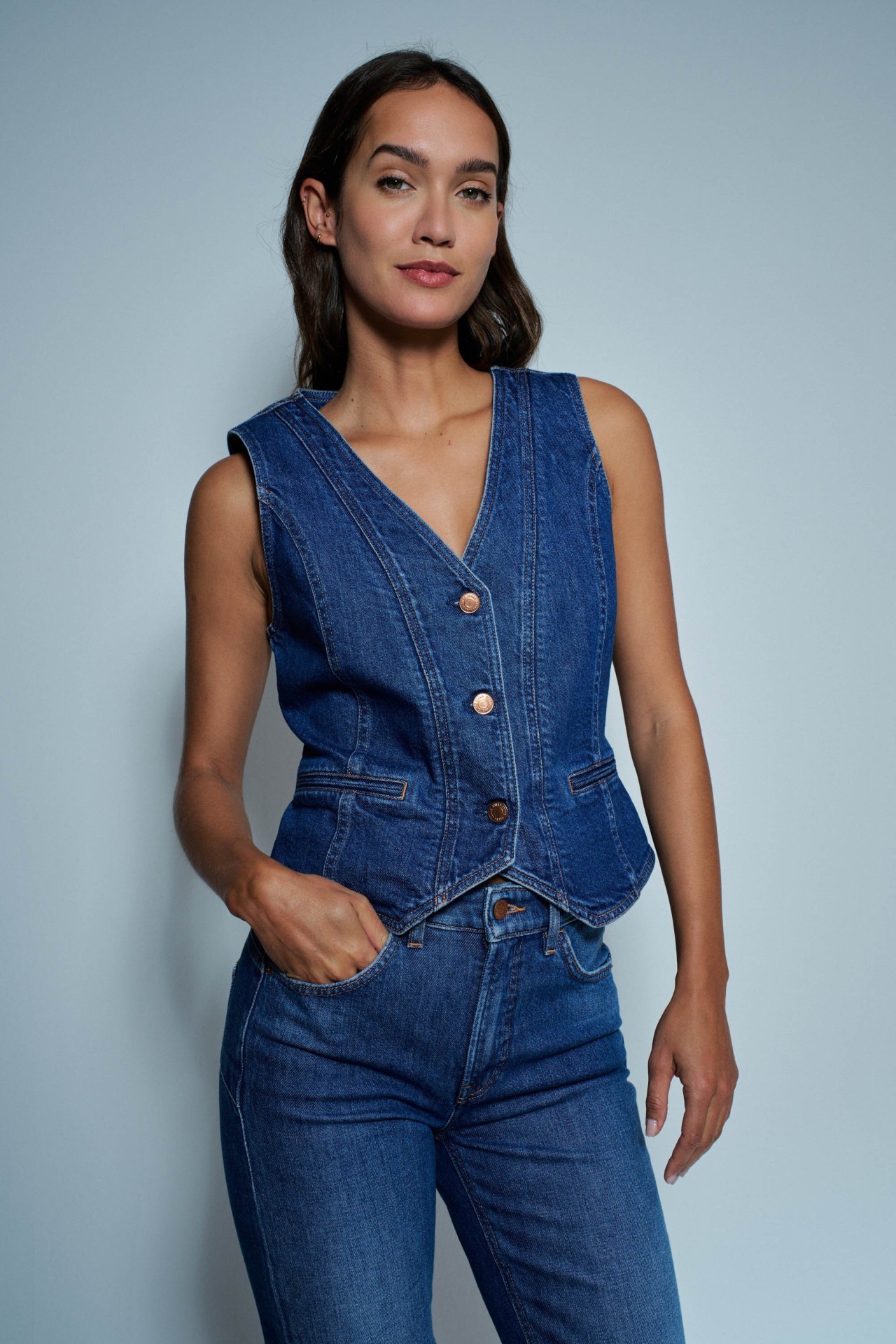 DENIM WAISTCOAT