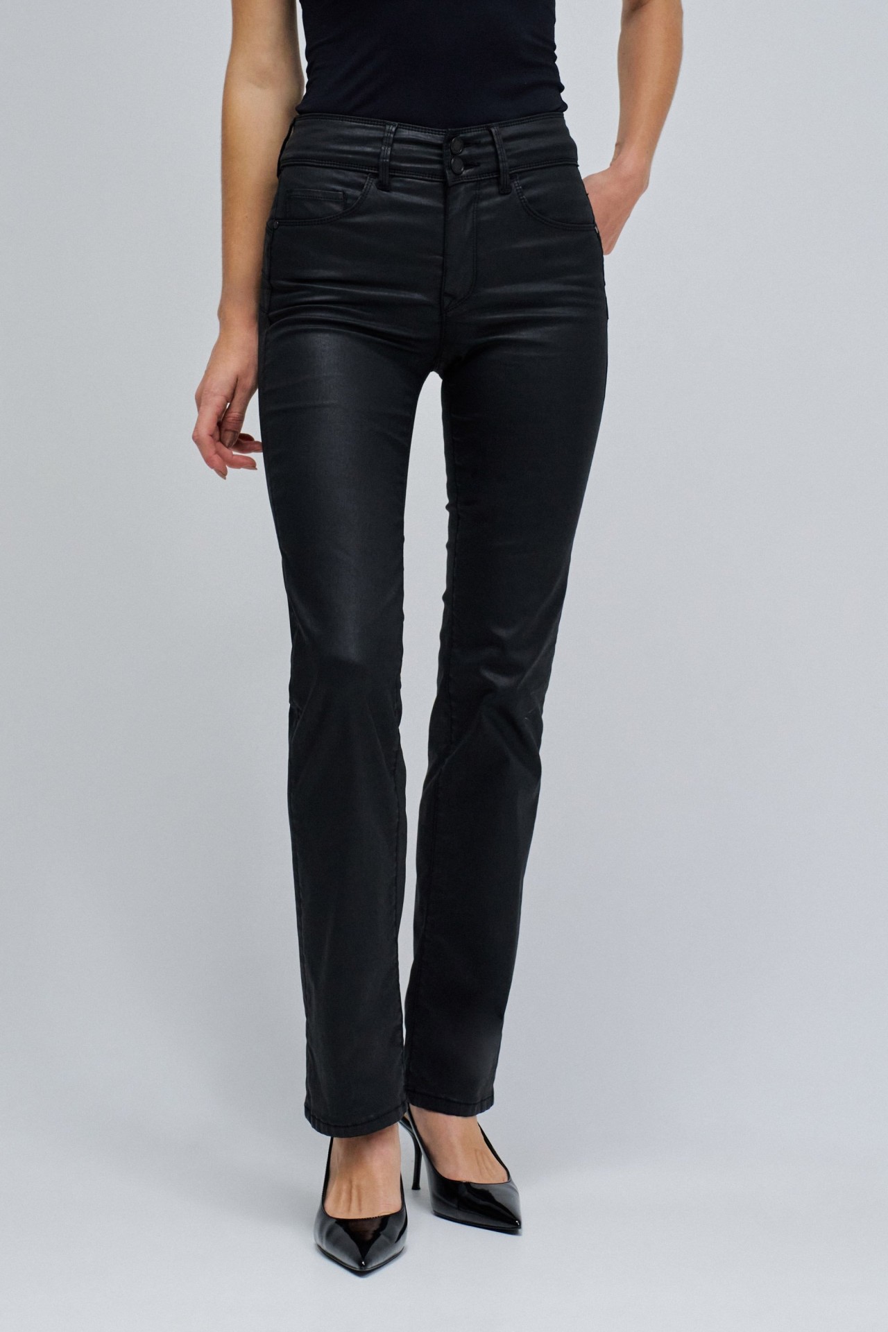 JEANS SECRET PUSH IN STRAIGHT EM COATING