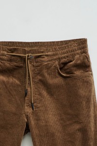 REGULAR FIT JOGGERS TROUSERS IN CORDUROY
