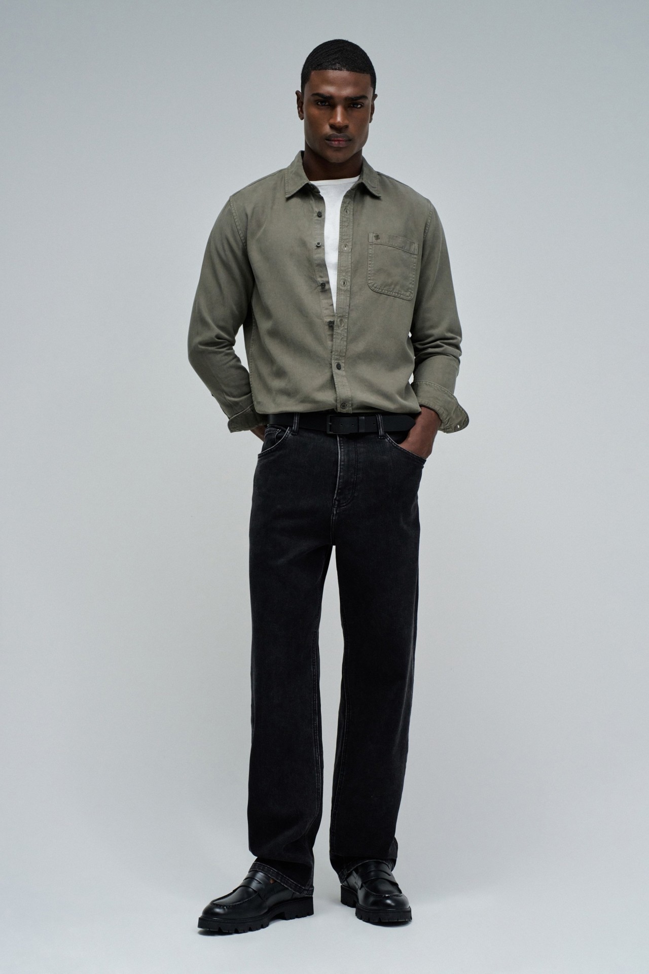 CAMISA DE DENIM LIGERO