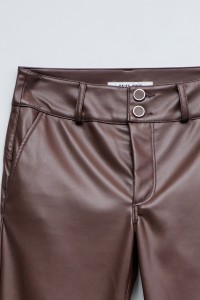 SECRET CHINO PUSH IN FLARE LEATHER EFFECT