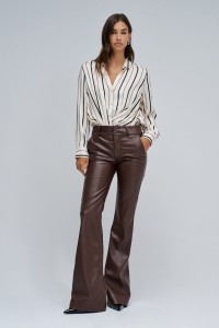 SECRET CHINO PUSH IN FLARE LEATHER EFFECT
