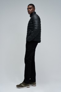CHAQUETA ACOLCHADA EFECTO PIEL