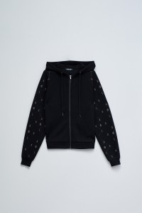 VESTE  CAPUCHE AVEC FERMETURE CLAIR