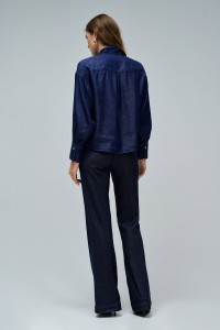 BLUSA EM LIGHTDENIM