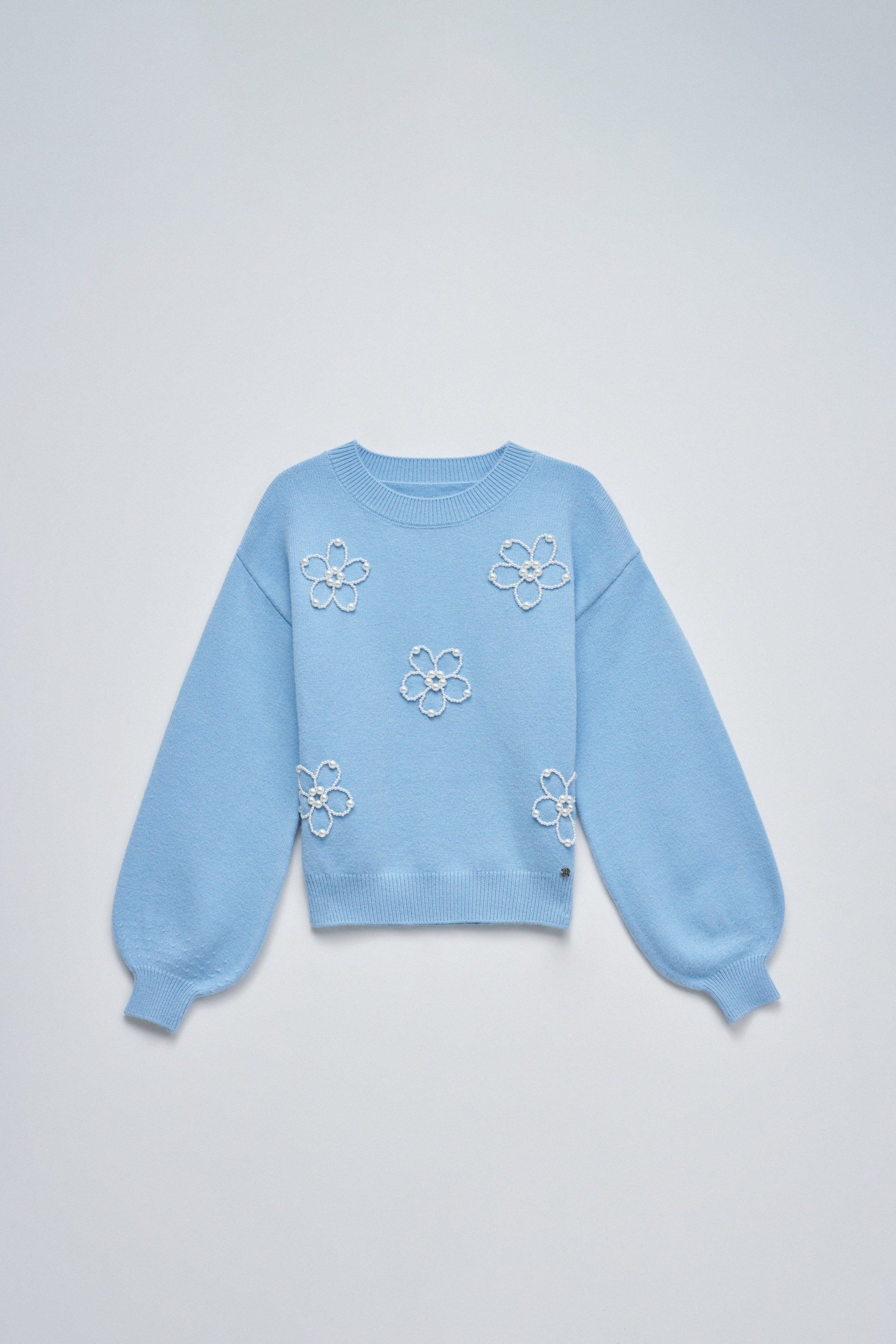 CAMISOLA DE MALHA COM PÉROLAS