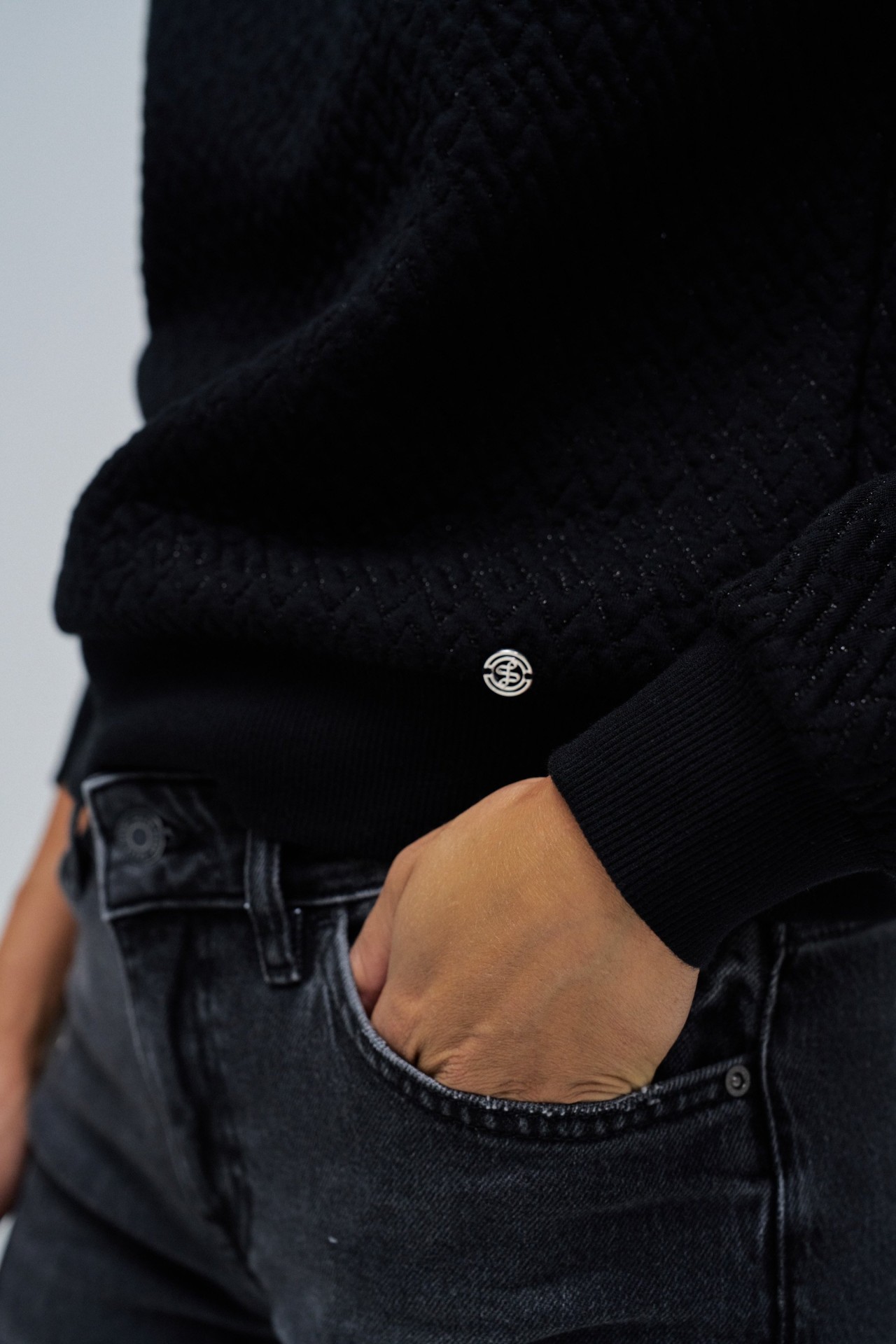 SWEATSHIRT COM JACQUARD