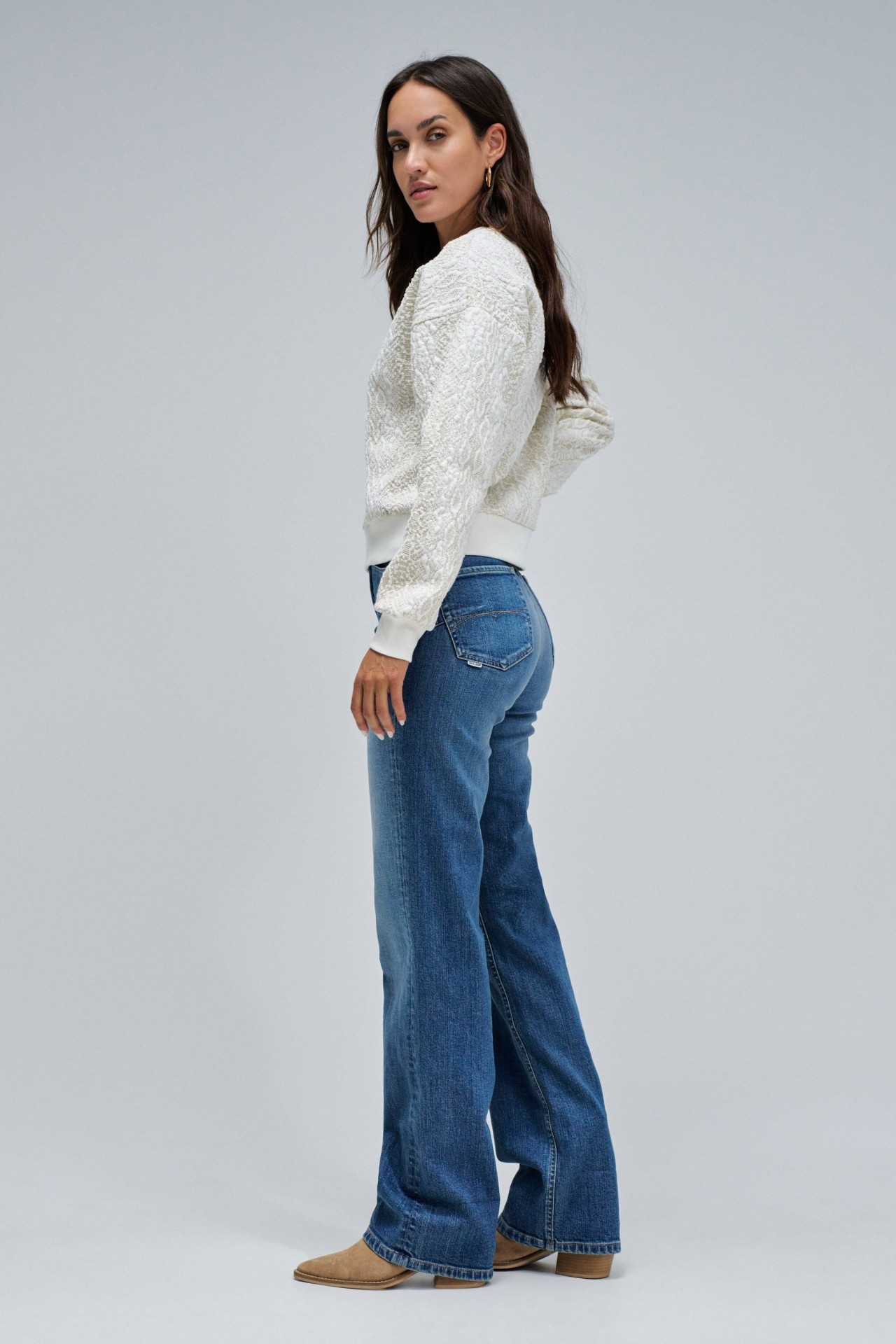 SWEATSHIRT MIT LUREX STAR CLUB