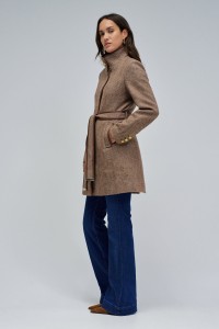 WOOL GRACE SHORT COAT STAR CLUB