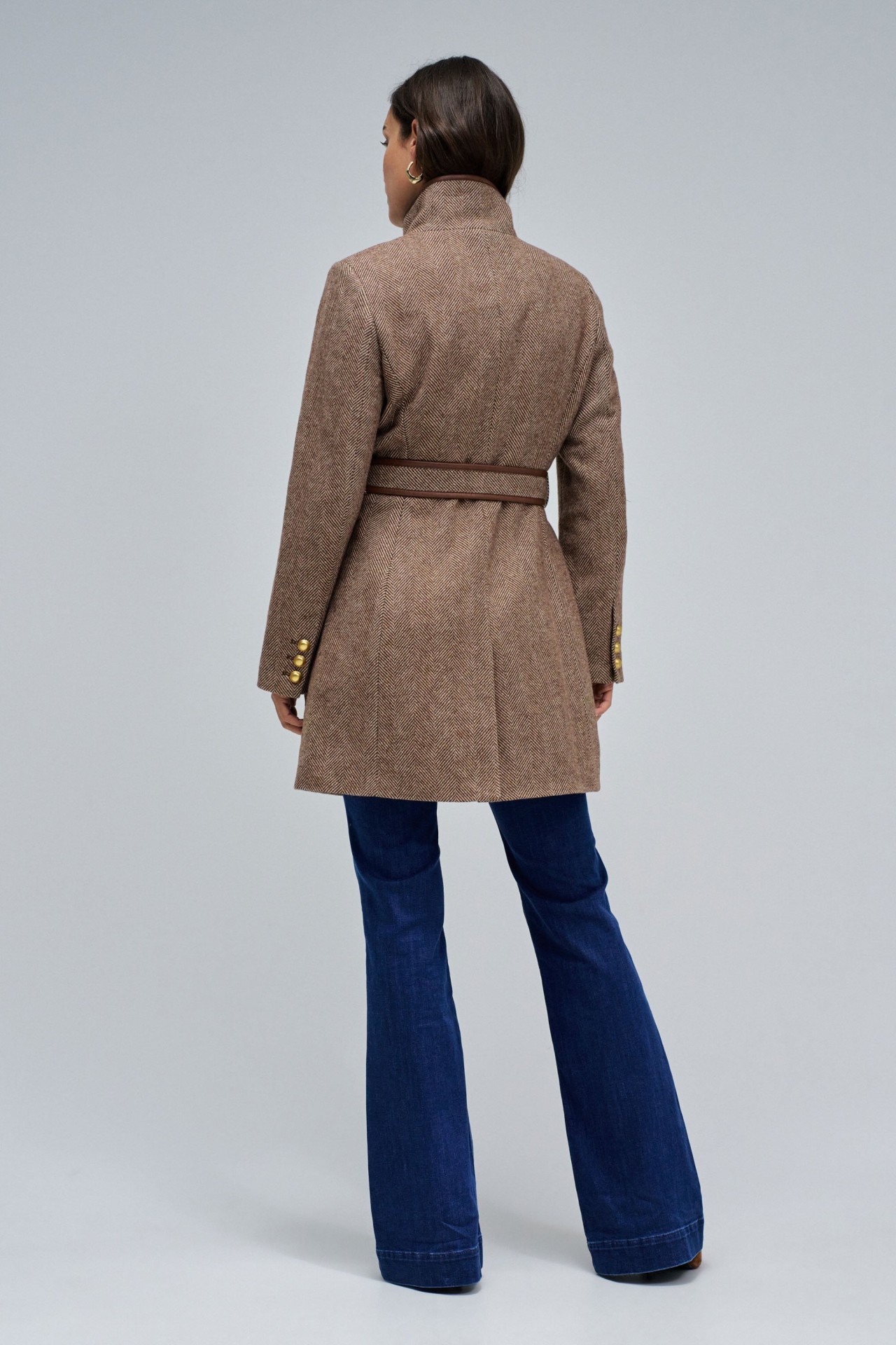 WOOL GRACE SHORT COAT STAR CLUB