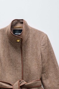 WOOL GRACE SHORT COAT STAR CLUB