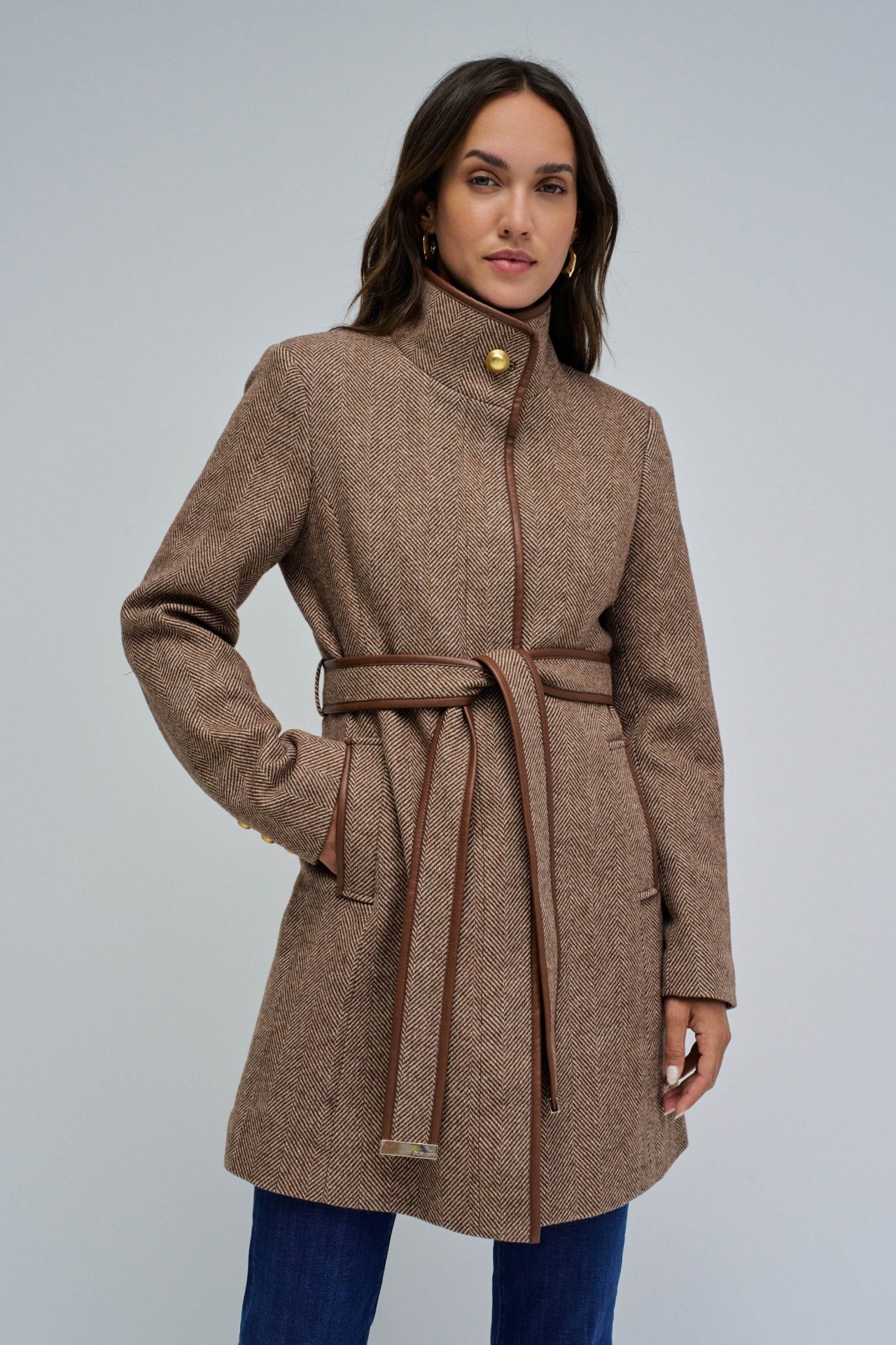 WOOL GRACE SHORT COAT STAR CLUB
