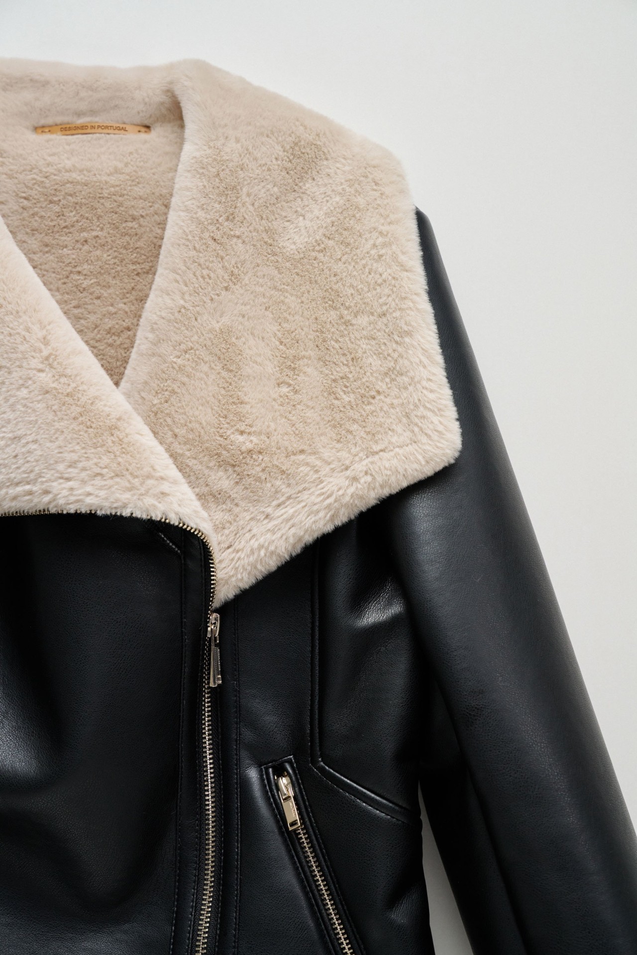 LEATHER EFFECT TRENCH COAT