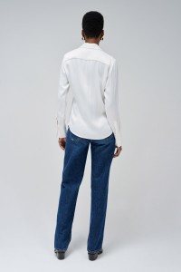 BLUSE AUS SATIN
