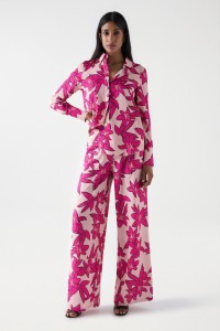 CHEMISE SATINE  IMPRIM FLEURI