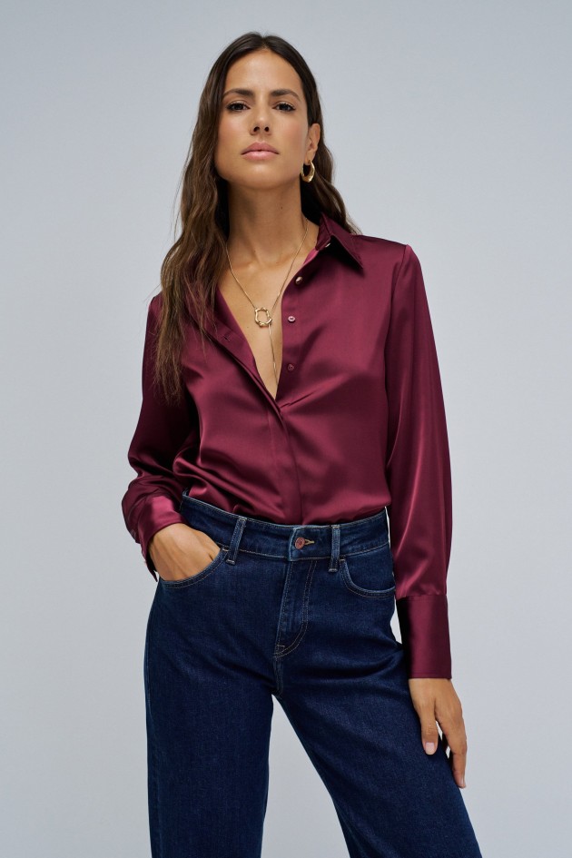 CHEMISE EN SATIN
