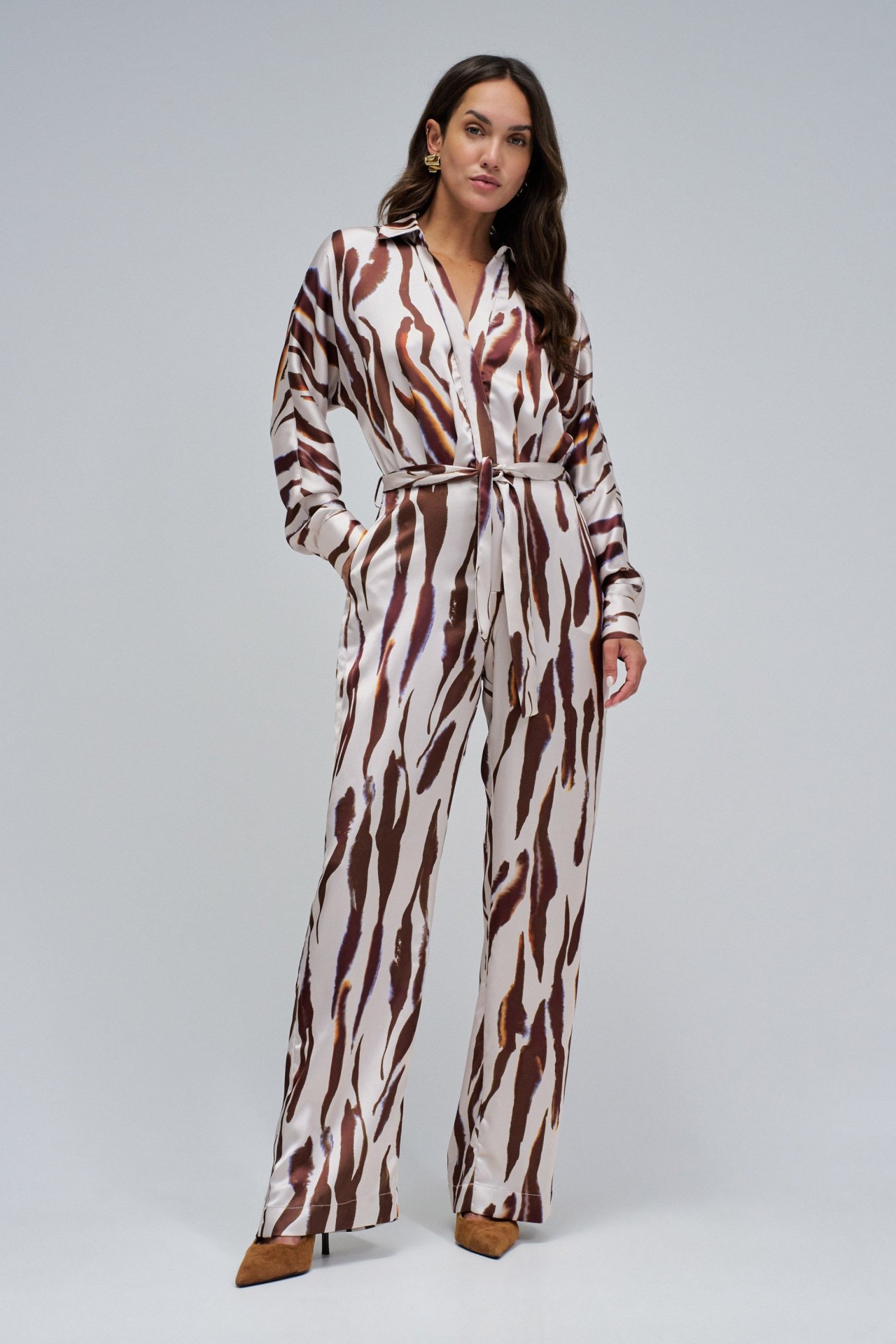 JUMPSUIT MIT TIERDRUCK