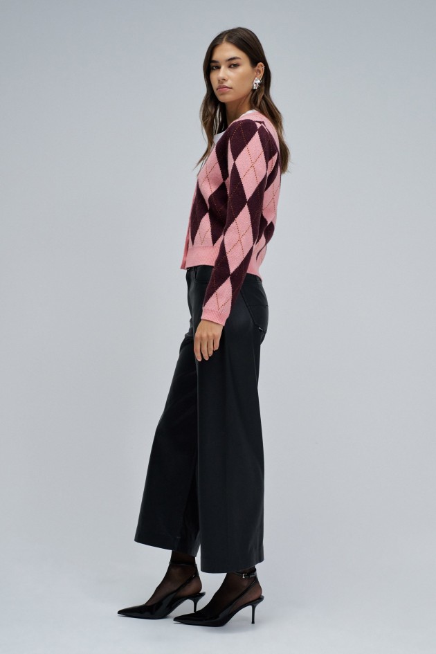 CARDIGAN COM PADRÃ?O GEOMÃ?TRICO