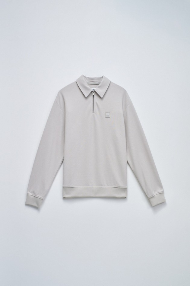 SWEATSHIRT WITH HALF ZIP