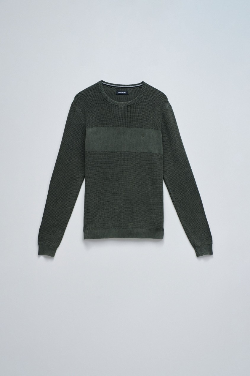 KNITTED SWEATER WITH TEXTURE