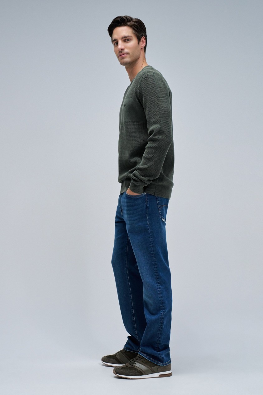 KNITTED SWEATER WITH TEXTURE
