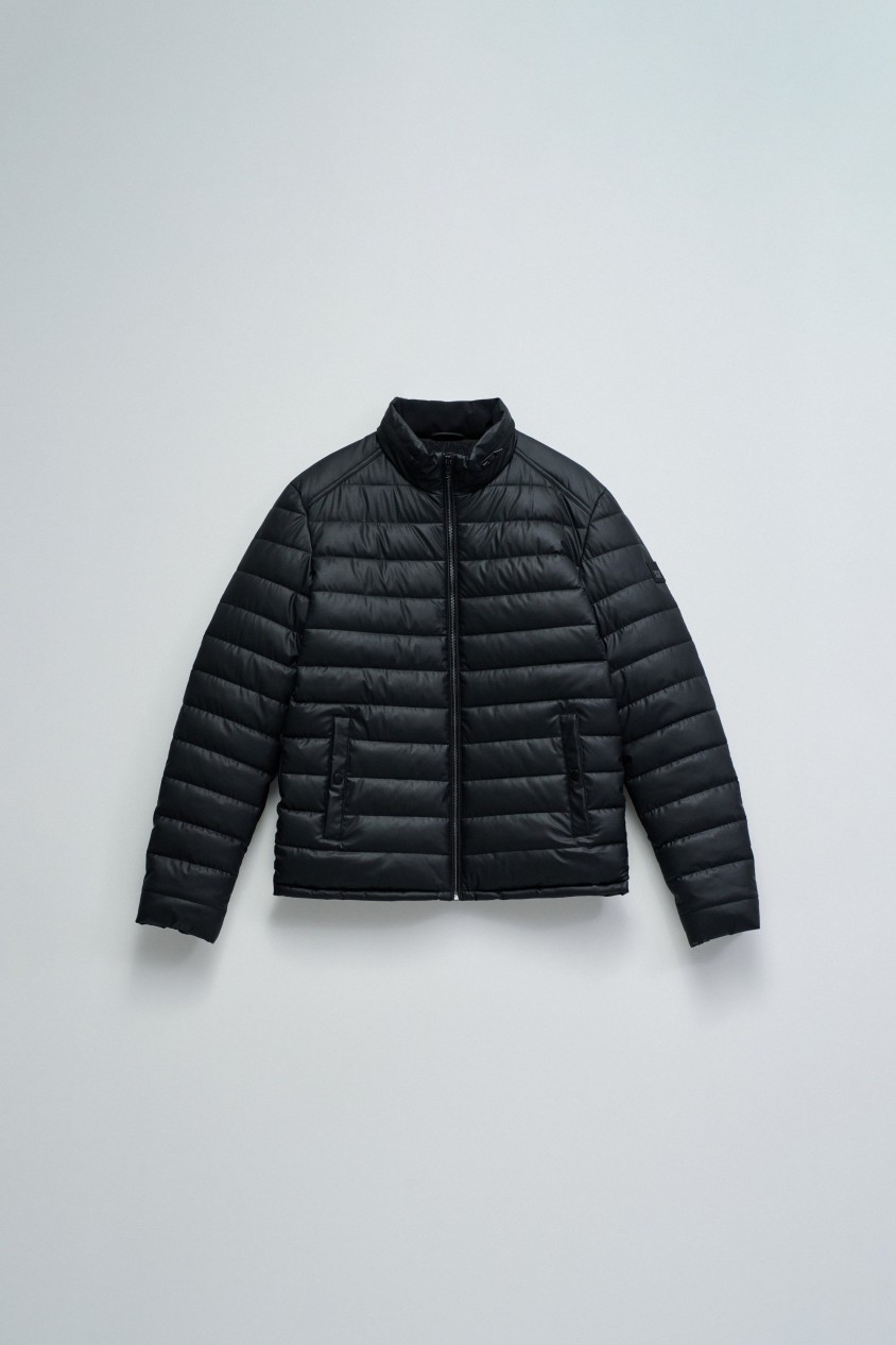 VESTE METELASSÉE EFFET CUIR