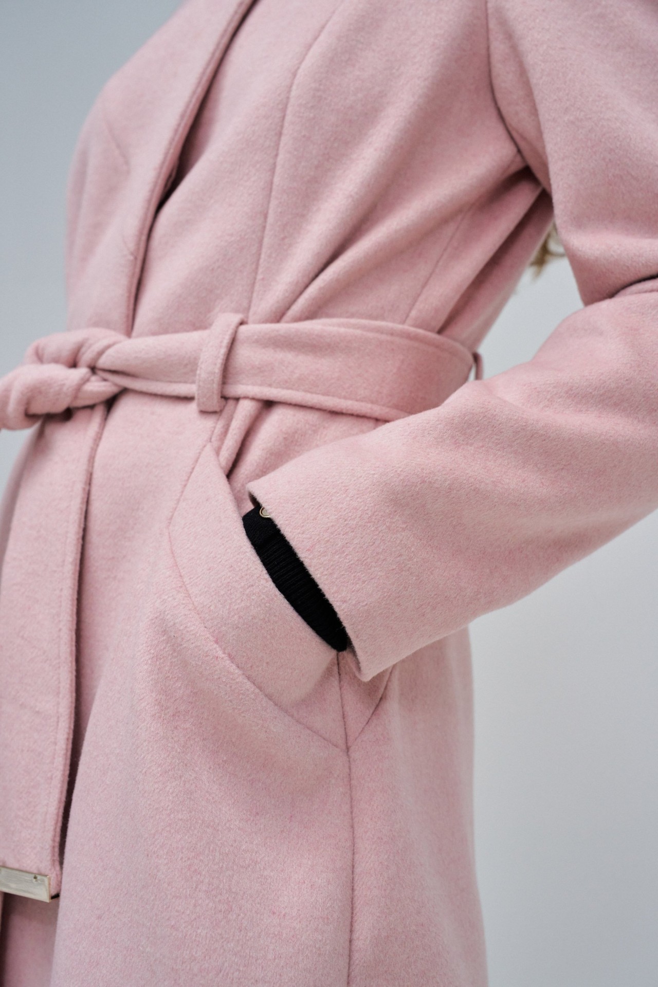 GRACE LONGWOOLLEN COAT WITH BELT