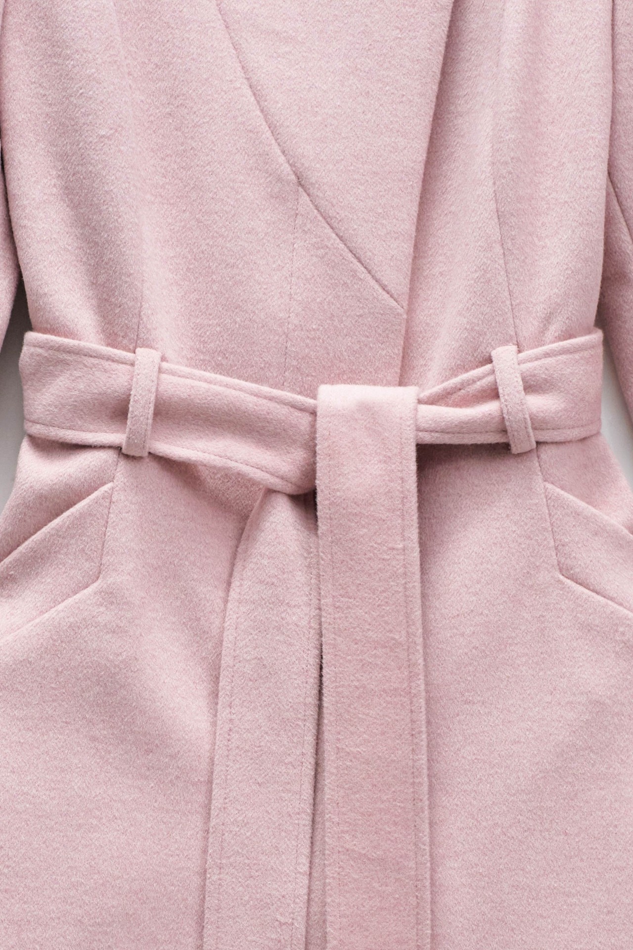 GRACE LONGWOOLLEN COAT WITH BELT