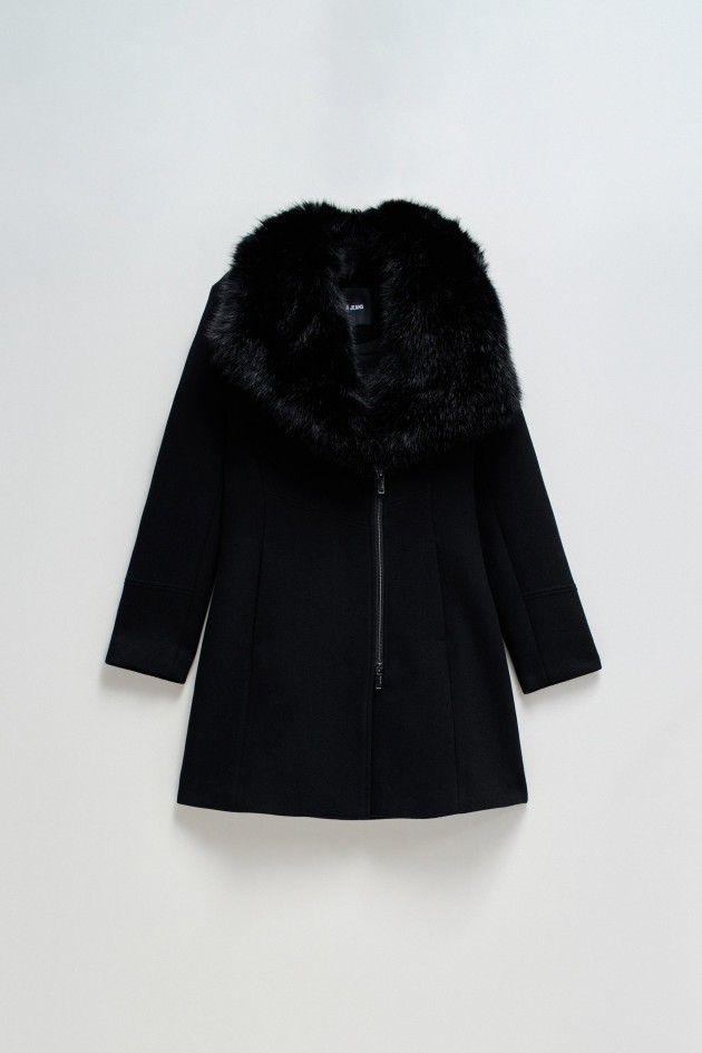CHAQUETA DE PAÑO GRACE CON PELO