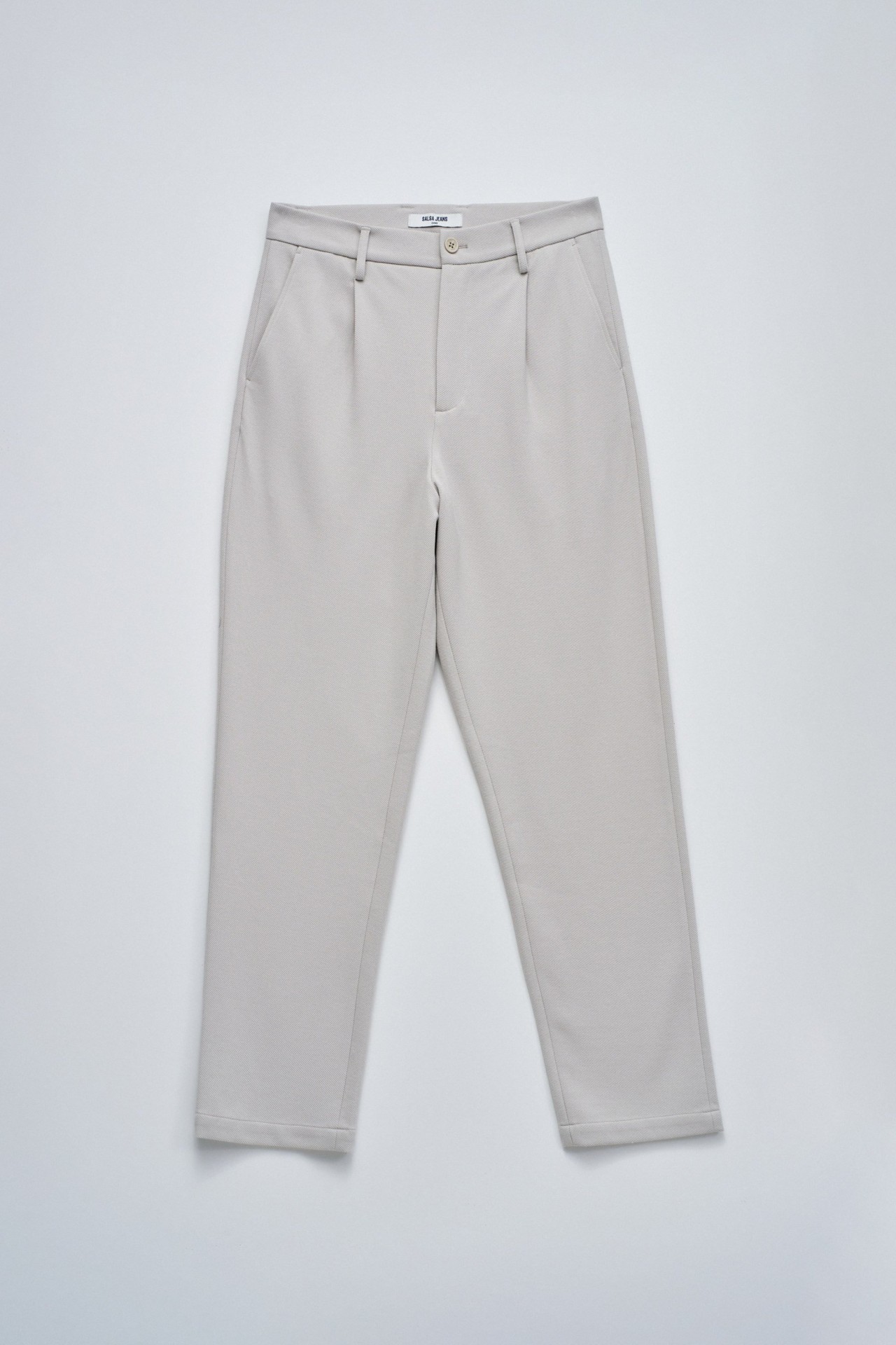CHINO TROUSERS IN KNITTED FABRIC