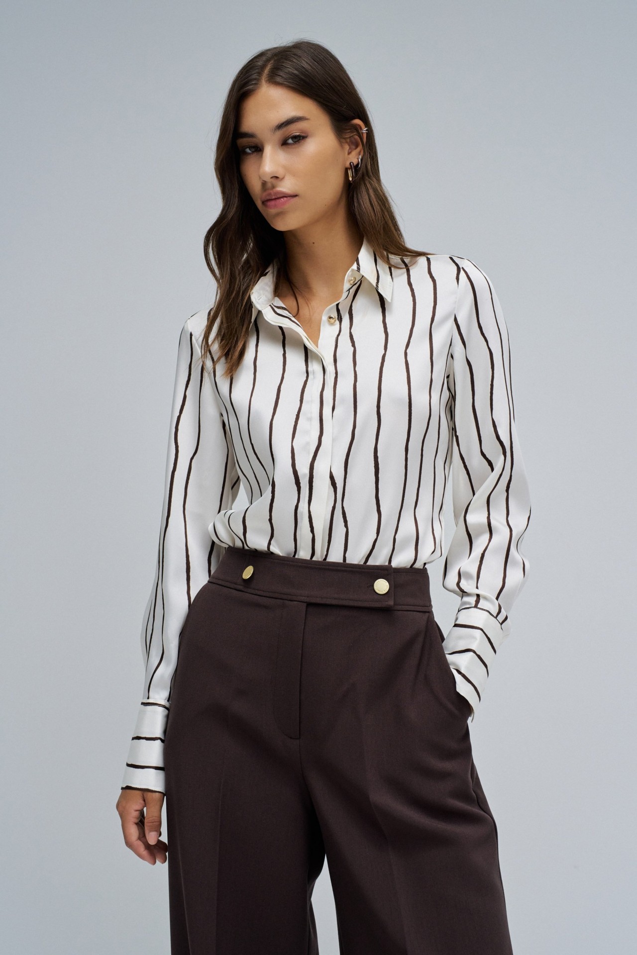 BLUSE MIT STREIFEN