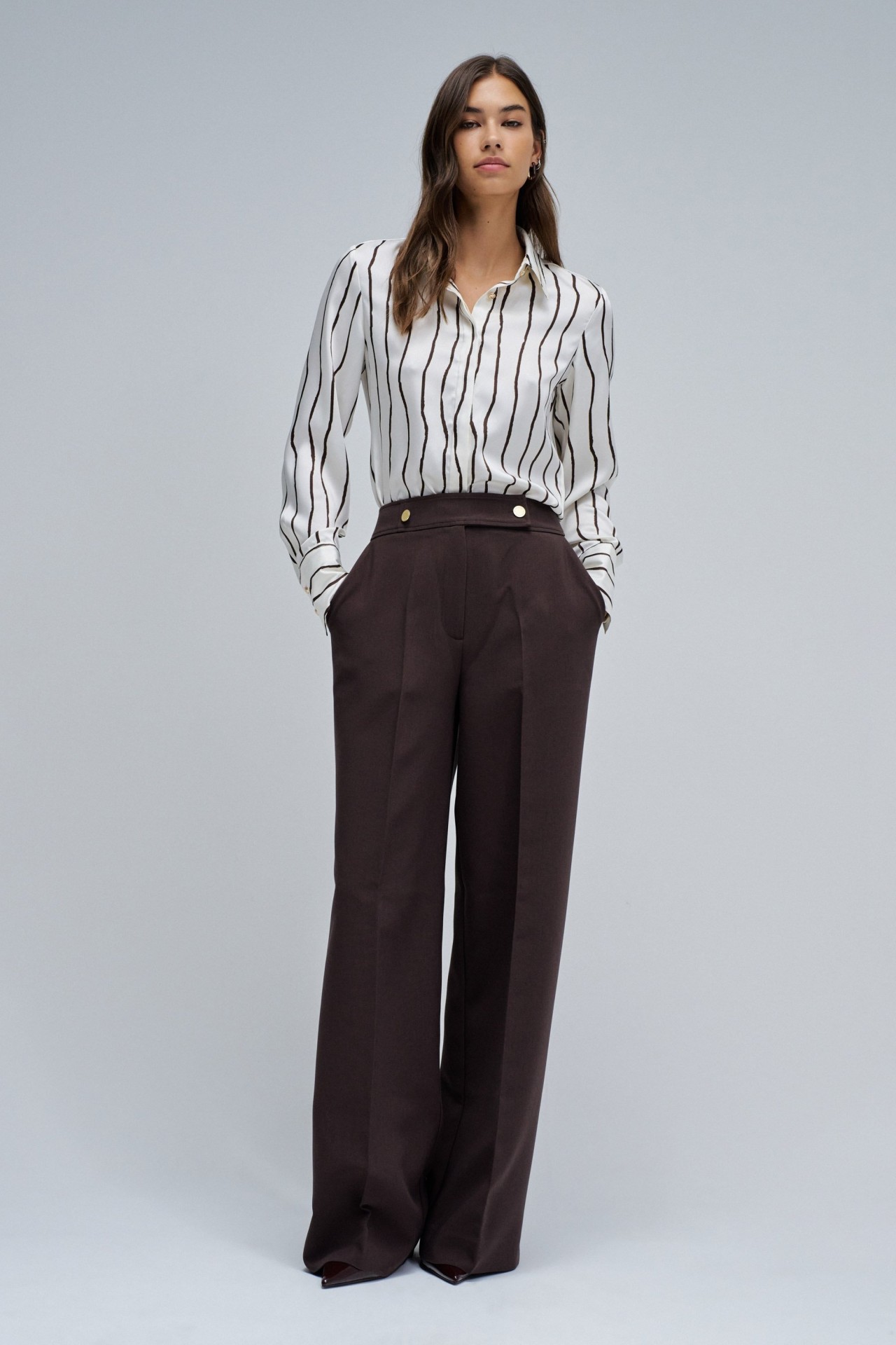 BLUSE MIT STREIFEN