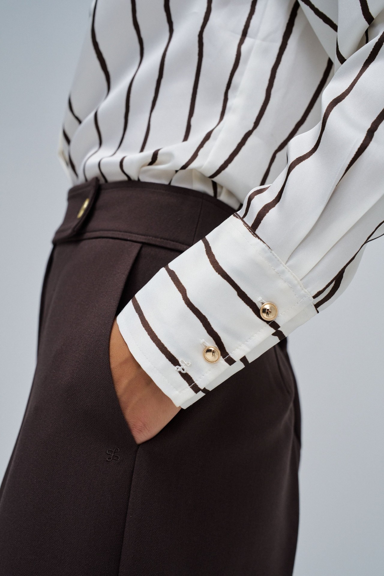 BLUSE MIT STREIFEN