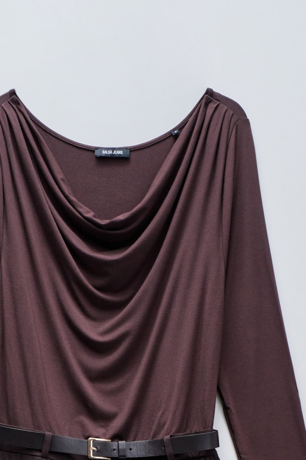 JUMPSUIT MIT GEMISCHTEN MATERIALIEN