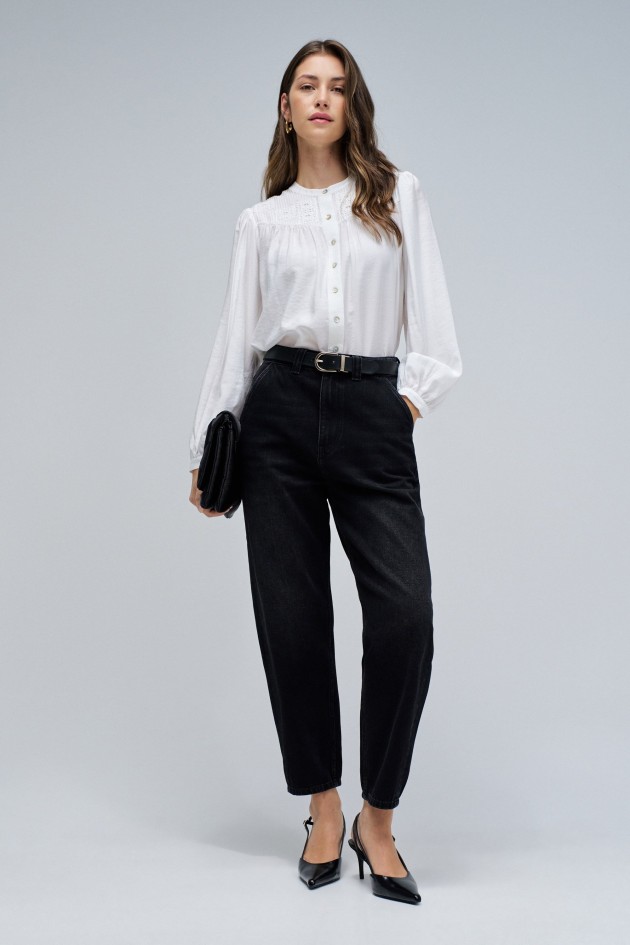 SLOUCHY CROPPED SLIM JEANS