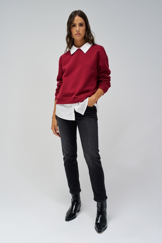 SLOUCHY CROPPED SLIM JEANS