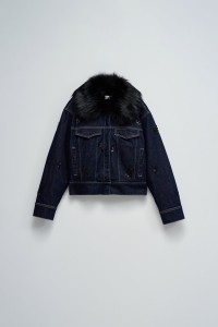 JEANSJACKE MIT FELL